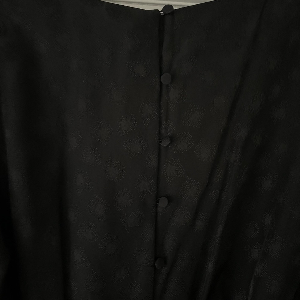 Sezane Black Silk Minidress - Picture 4 of 7